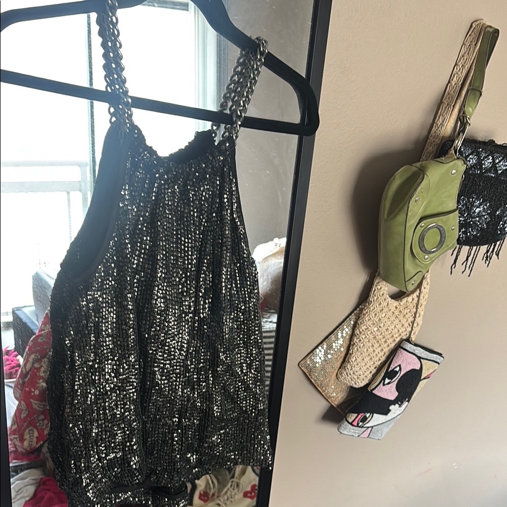 Sequin Black Blouse